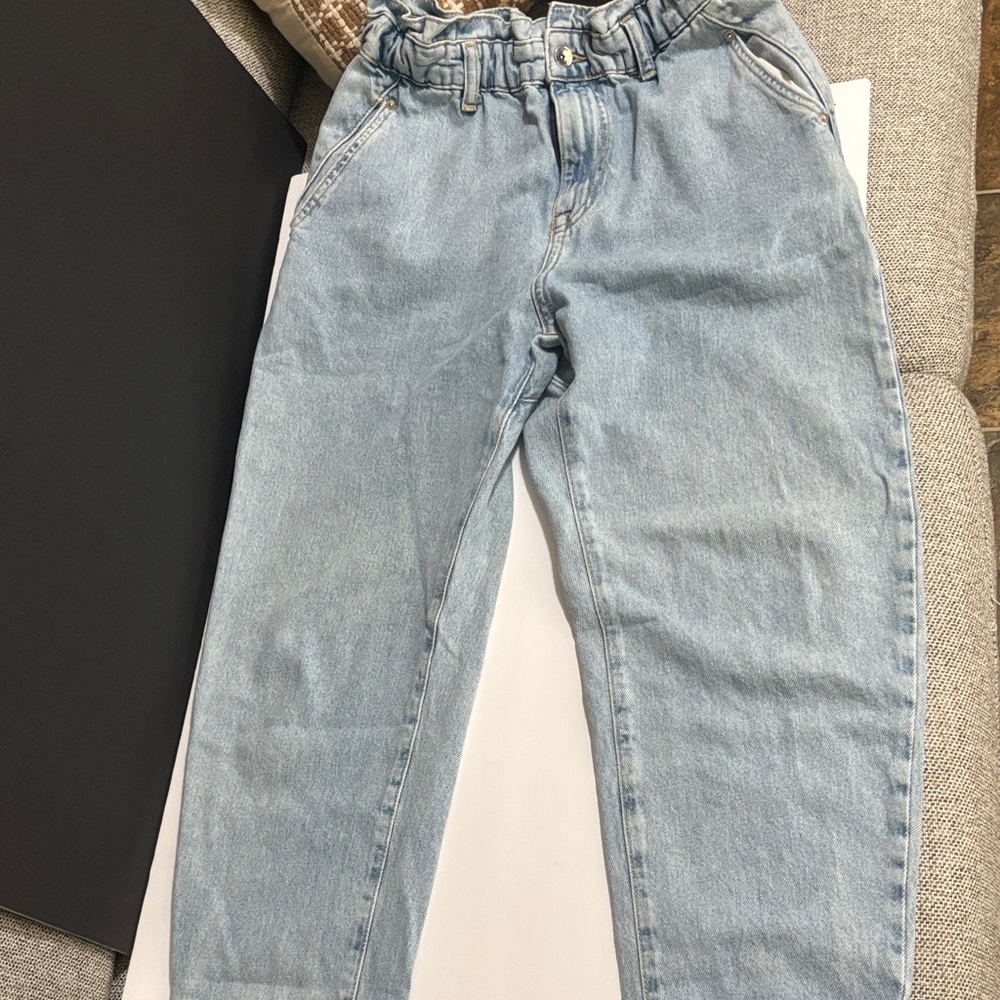 Zara Sky Blue Denim Pants - Picture 6 of 11